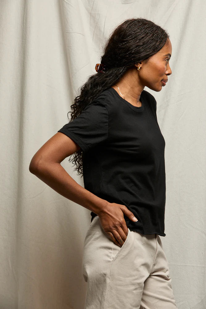 sofia tee, true black