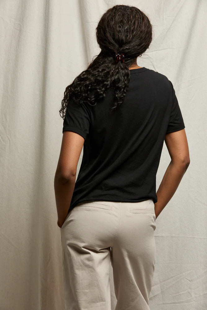 sofia tee, true black