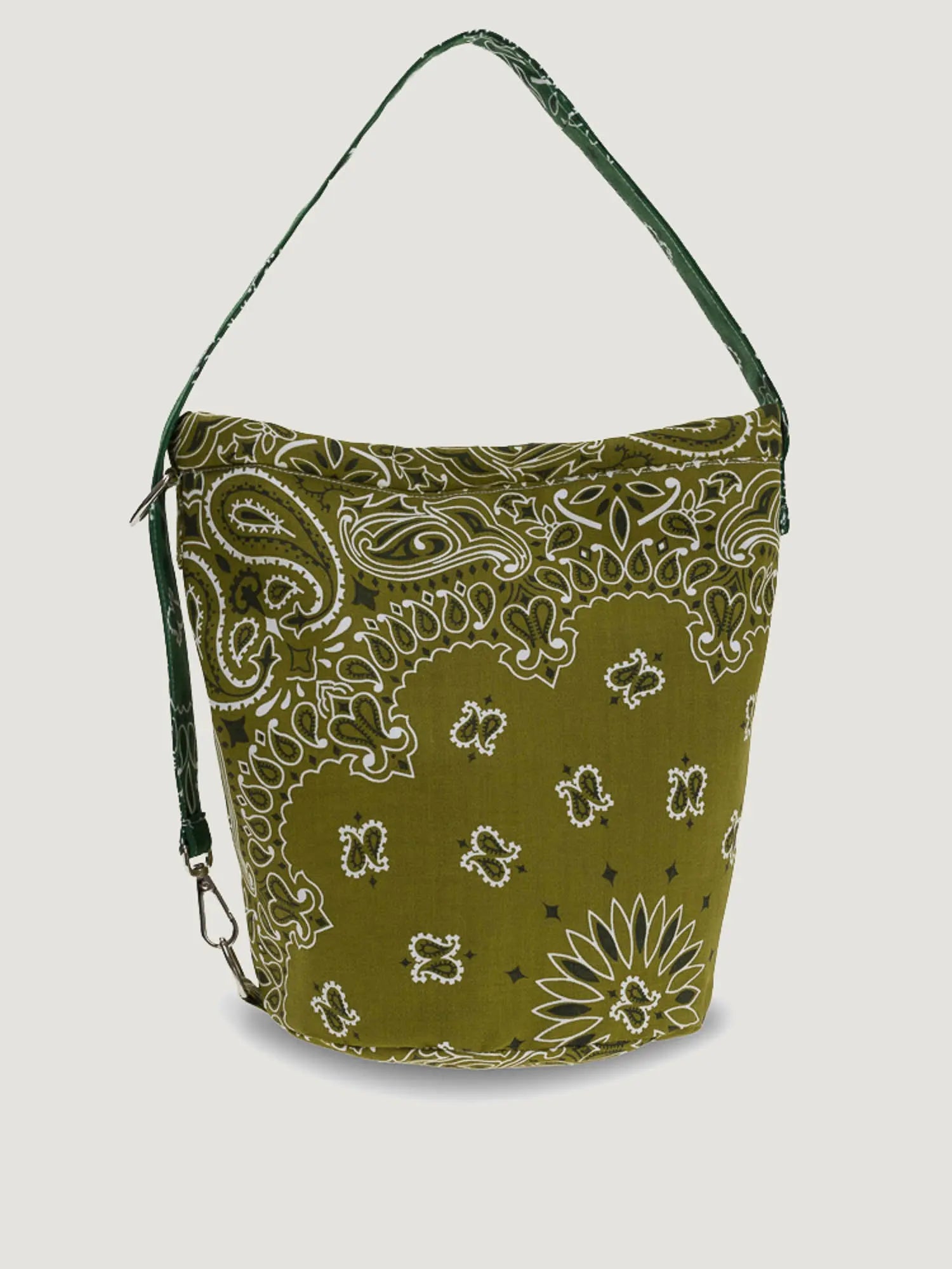 Seau Bag, Bronze & Weekend Green