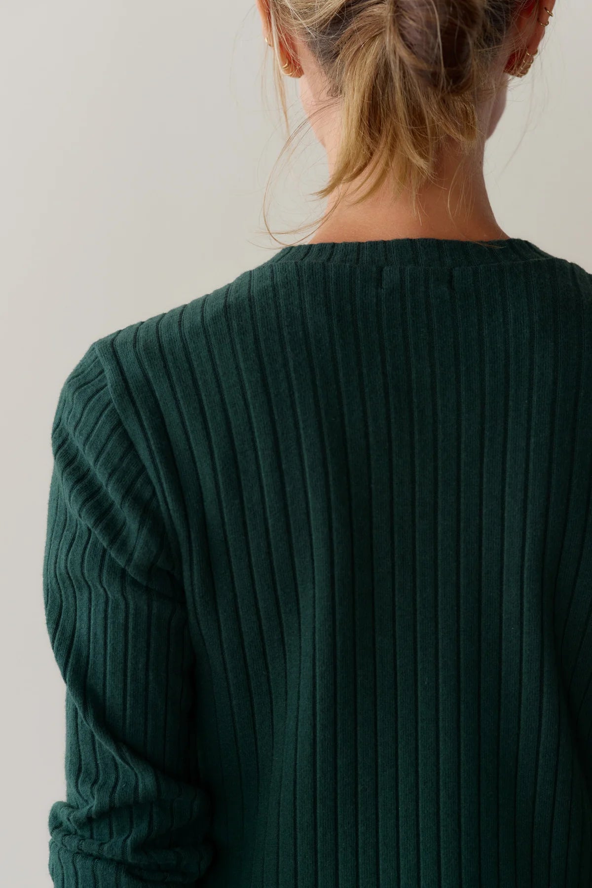 Sweater Rib Cardi, Fir