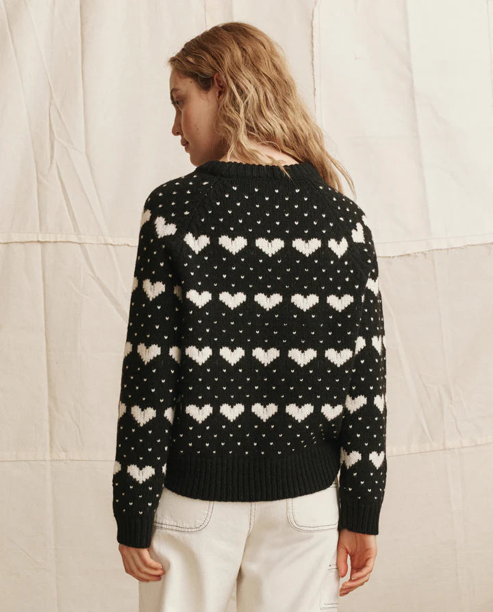 Heart Crew, Black with Pearl