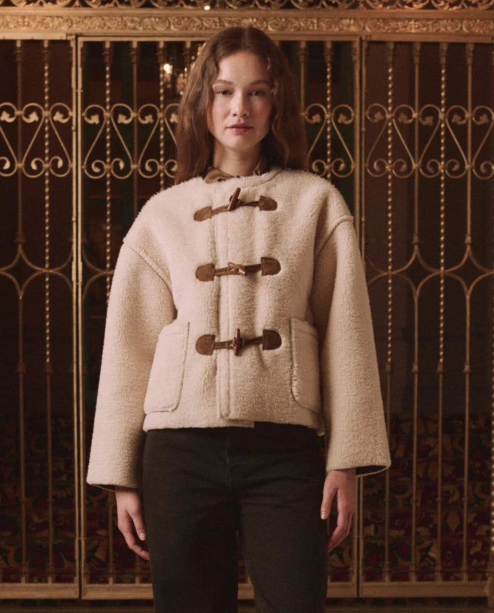 Woodside Toggle Coat, Cream
