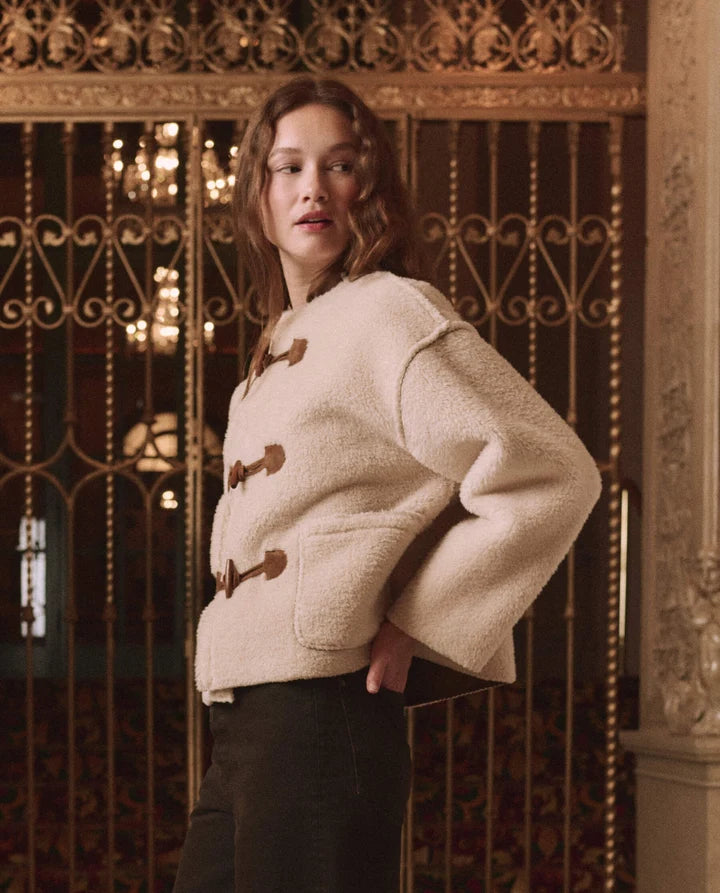Woodside Toggle Coat, Cream