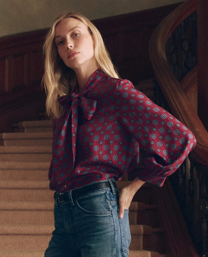 Zenith Top, Medallion Tie Print