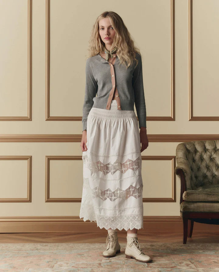 Dainty Cardigan, Heather Grey