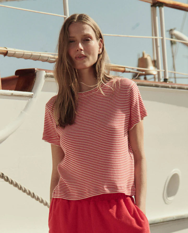 Little Tee, Pimento Stripe