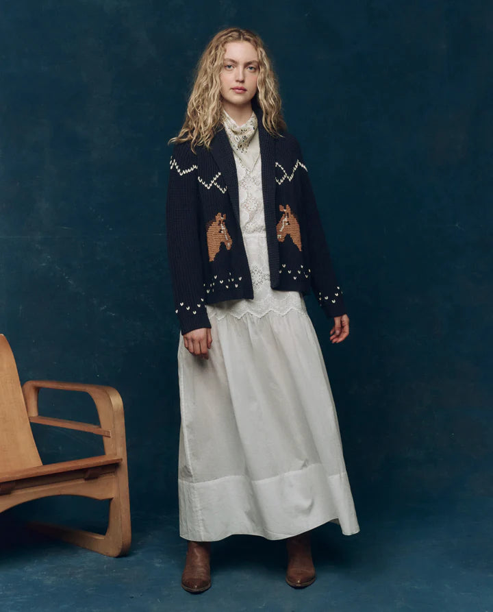 Horse Lodge Cardigan, Navy