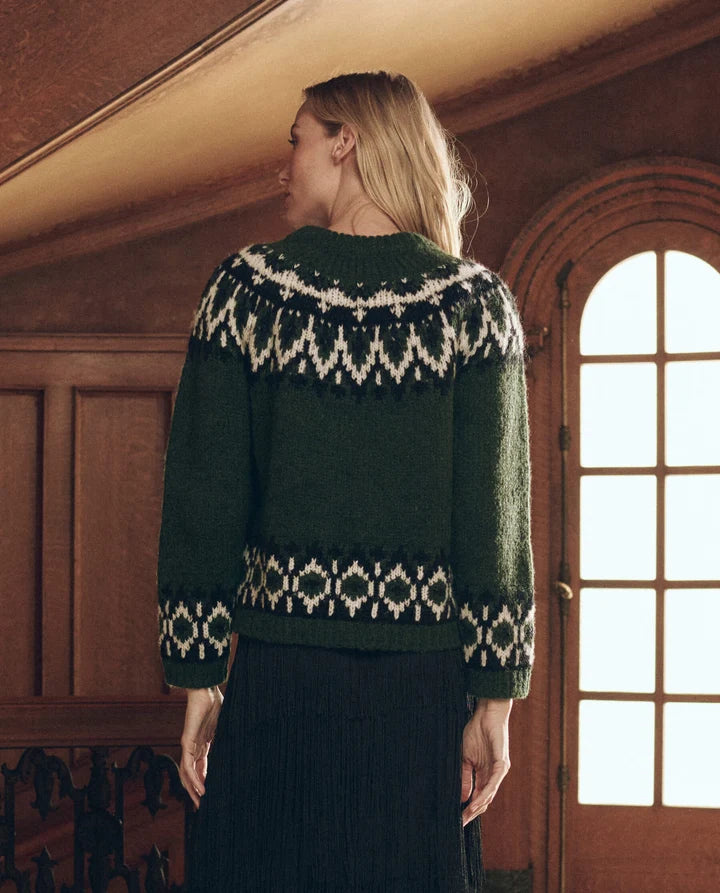 Arctic Fairisle Pullover, Winter Pine