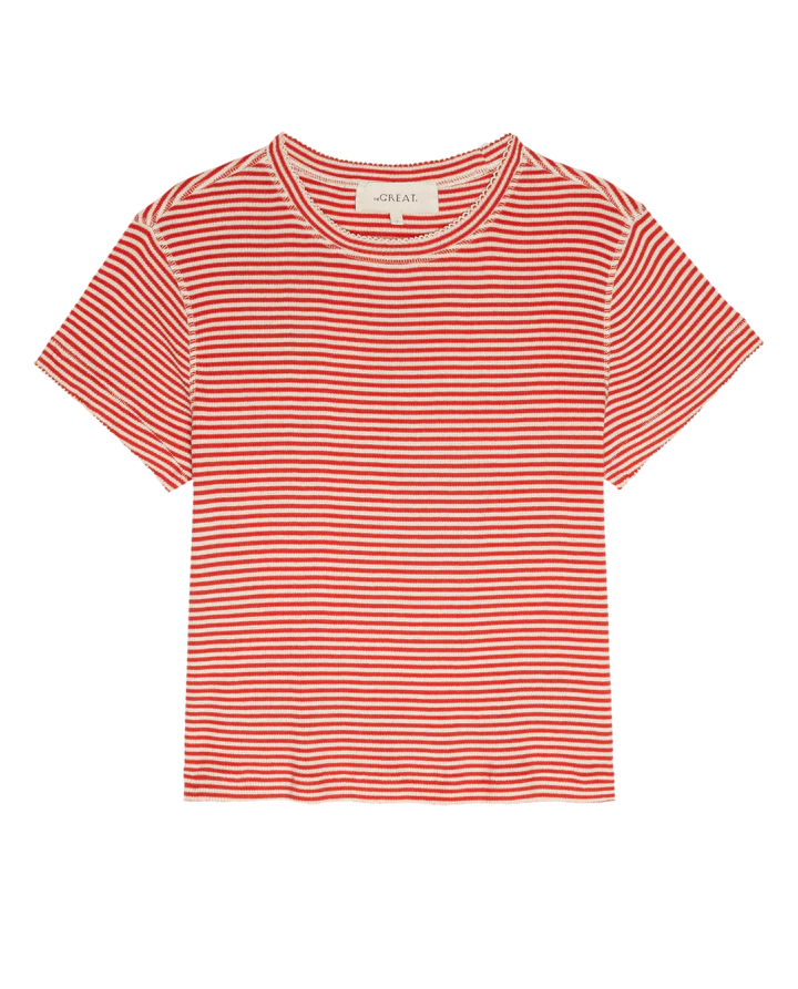 Little Tee, Pimento Stripe