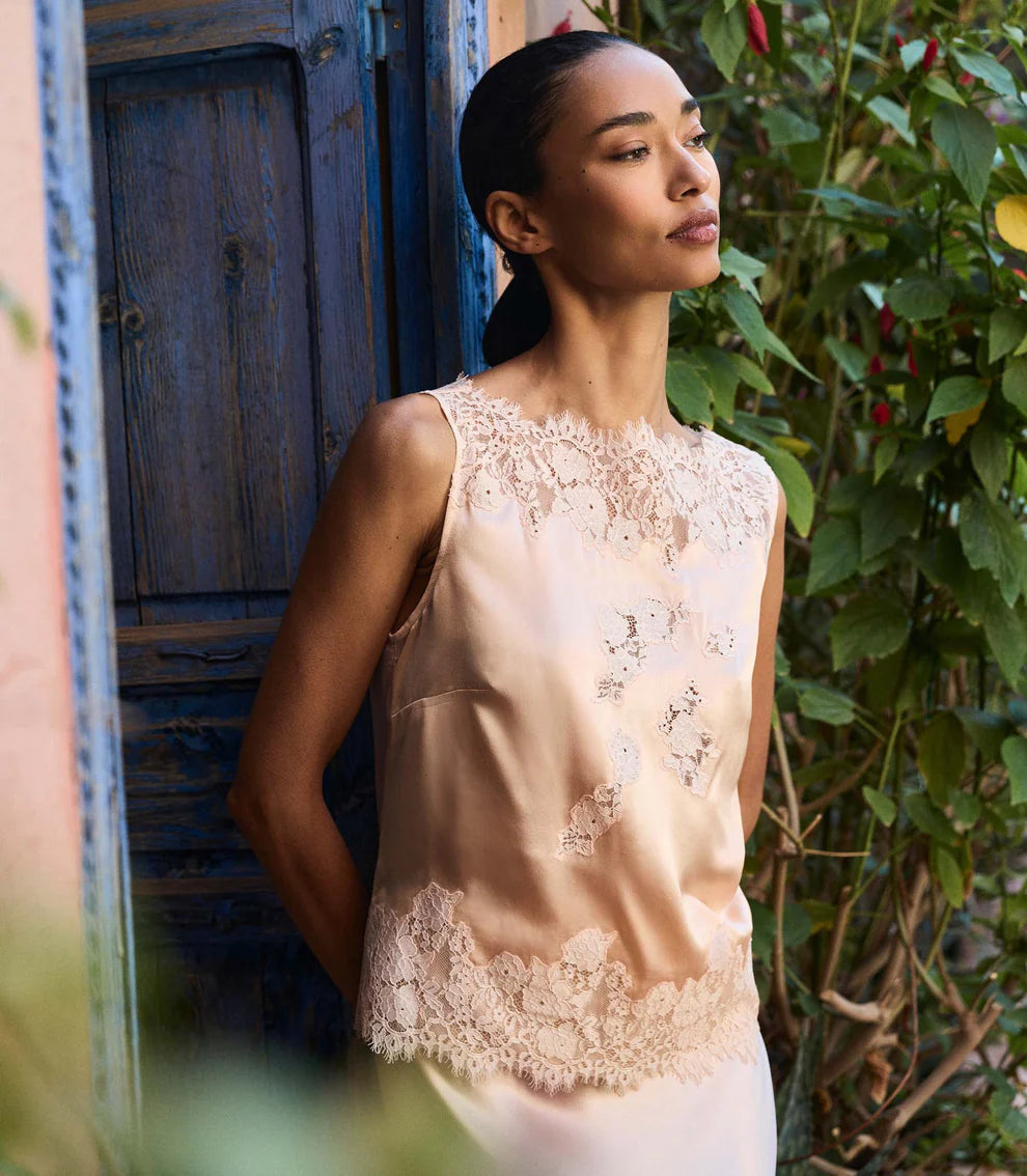 Viviane Top, Peach Sorbet