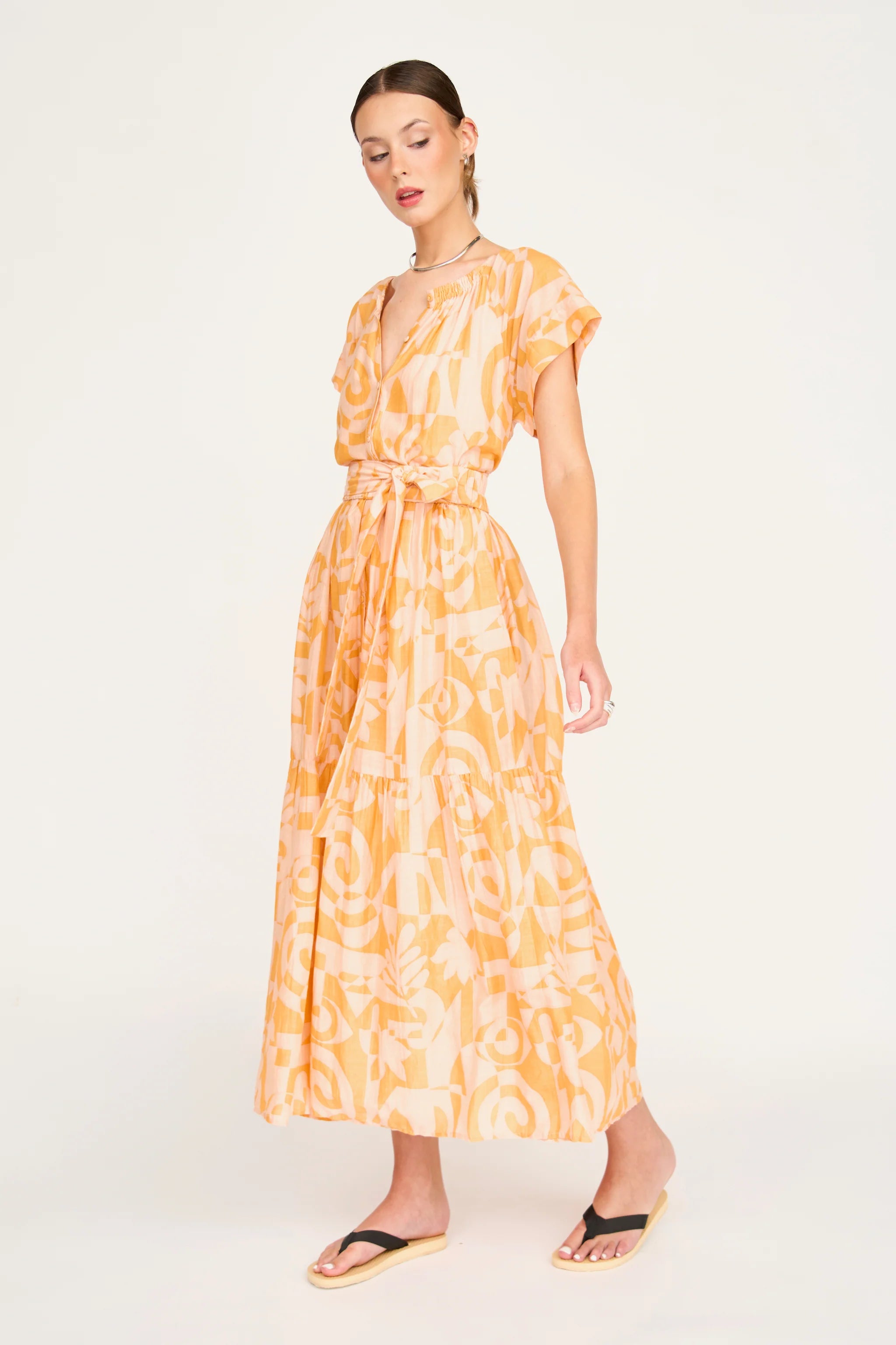Vienna Maxi Dress, Orangesicle