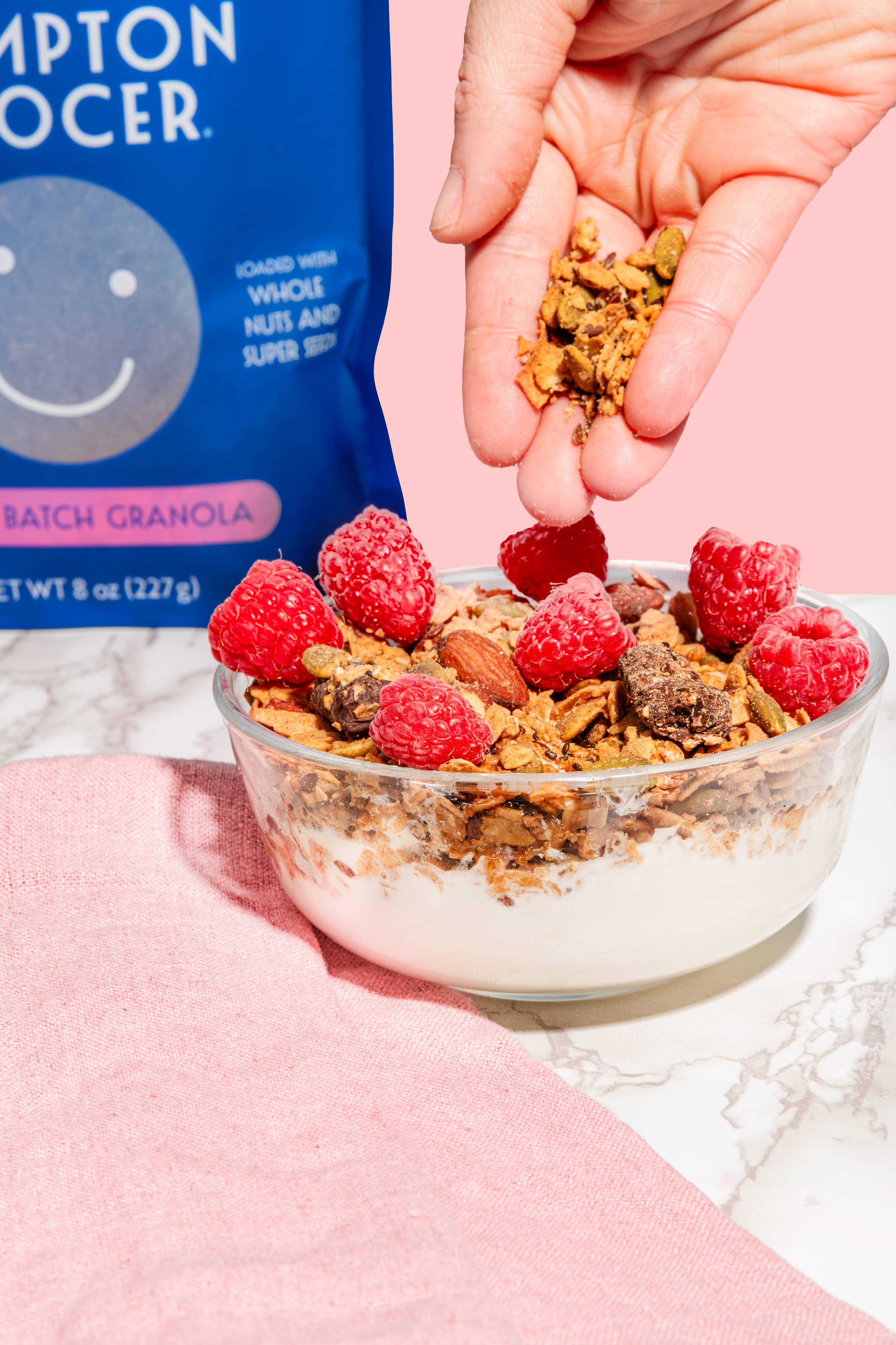 Almond Butter + Chocolate Chunk Granola