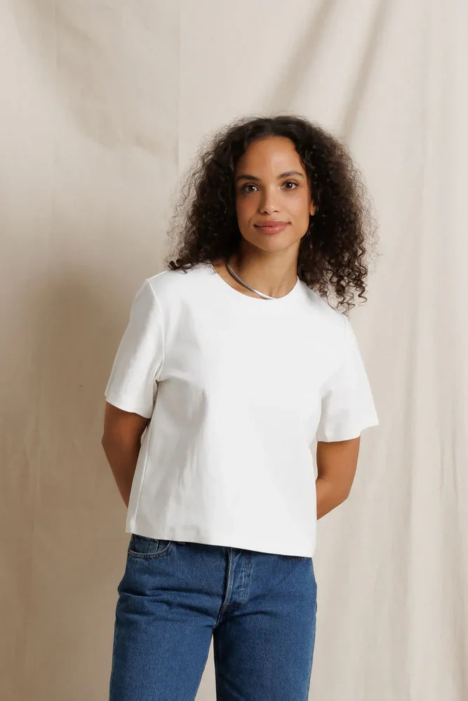 atlas tee, white