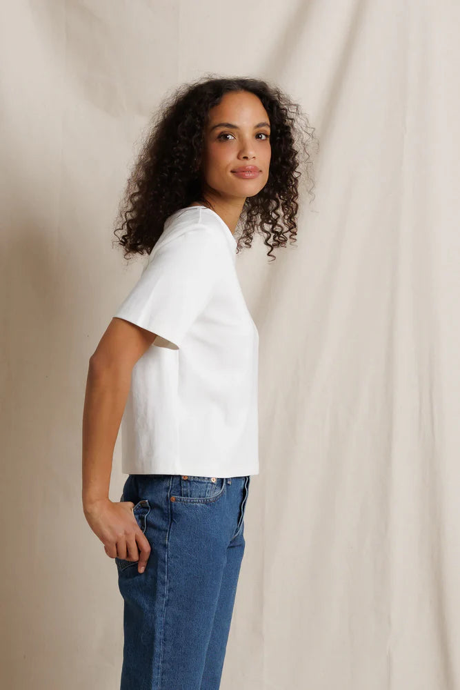 atlas tee, white