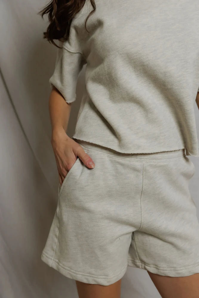 bari sweat short, oatmeal