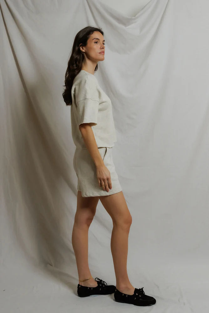 bari sweat short, oatmeal