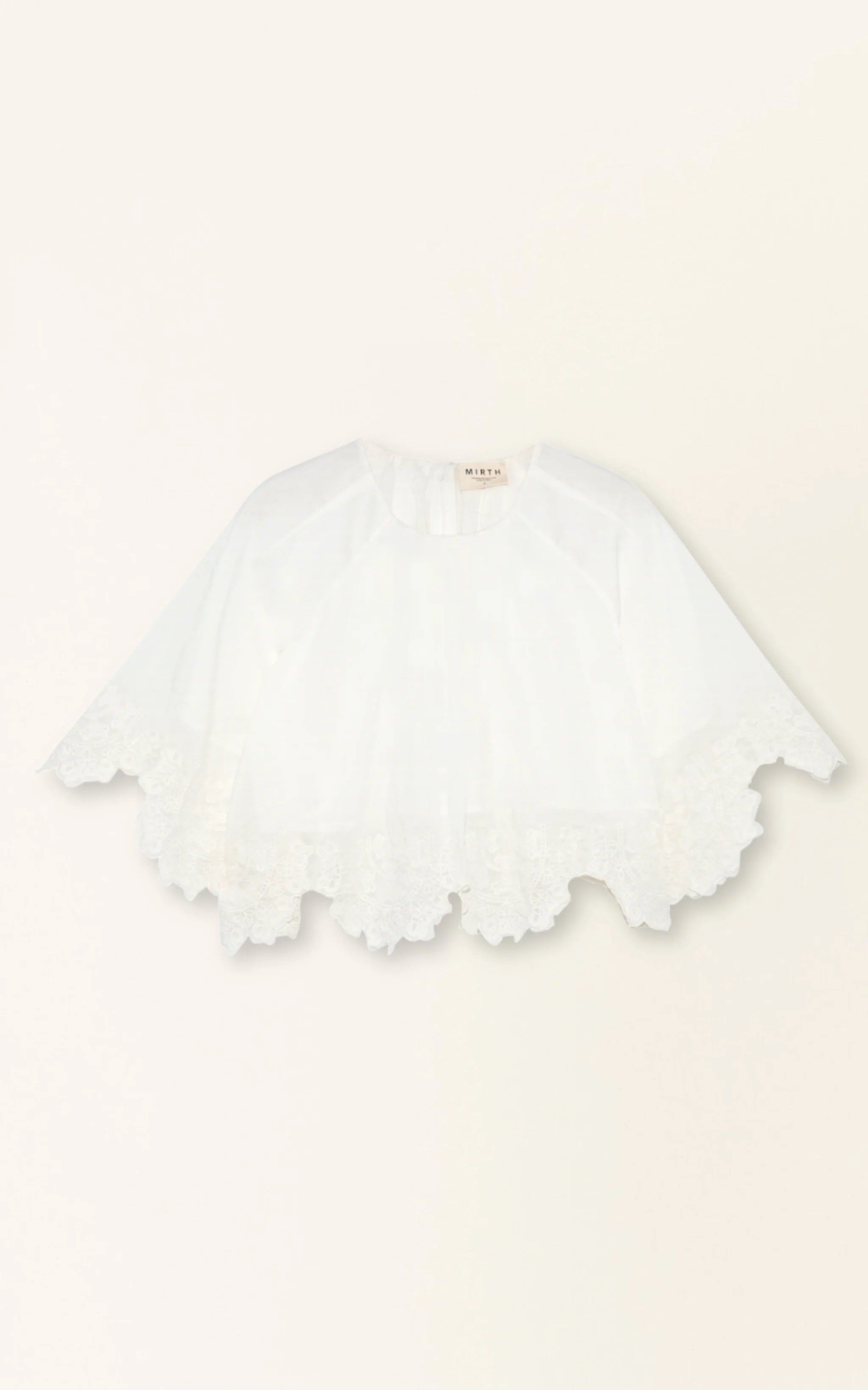 Bari Top, White Lotus Eyelet
