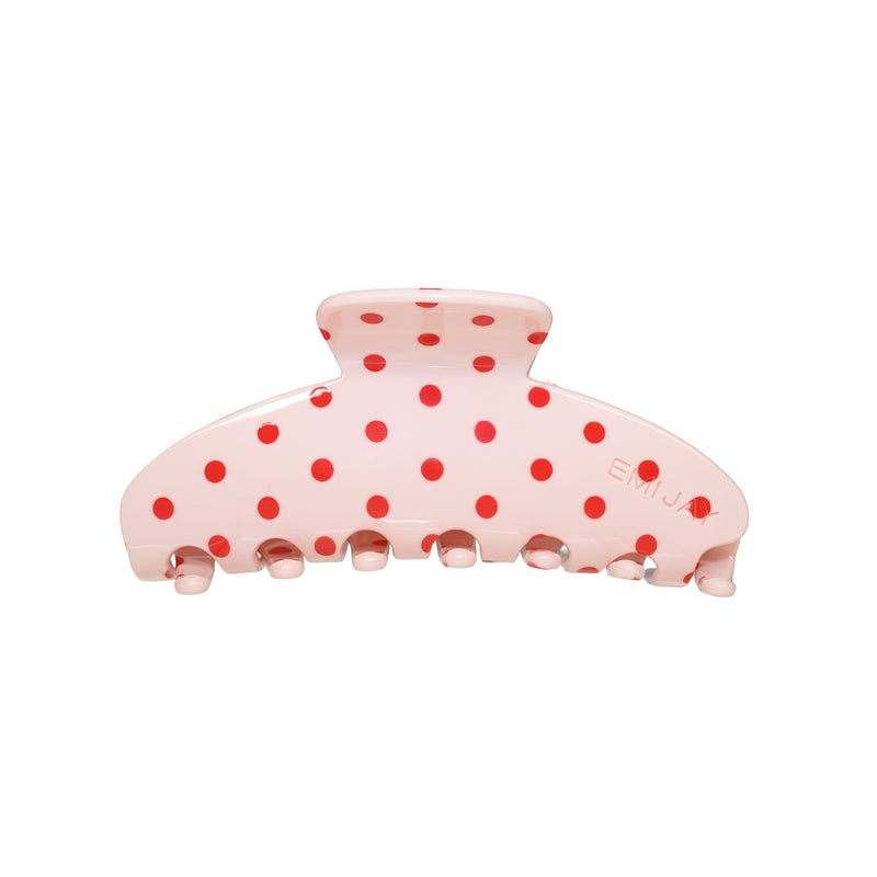 Big Effing Clip in Blush Polka Dot