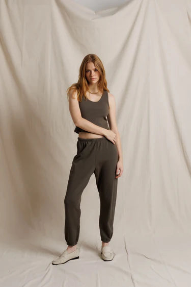 johnny sweatpant, dark olive