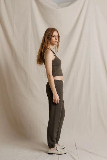 johnny sweatpant, dark olive
