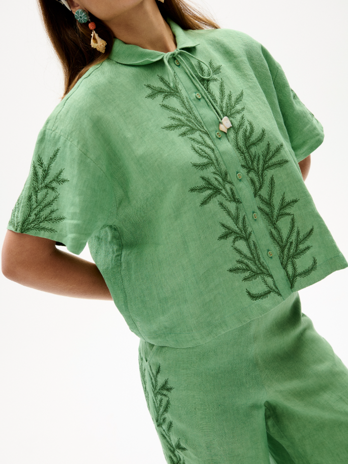 Kimono Shirt, Mint