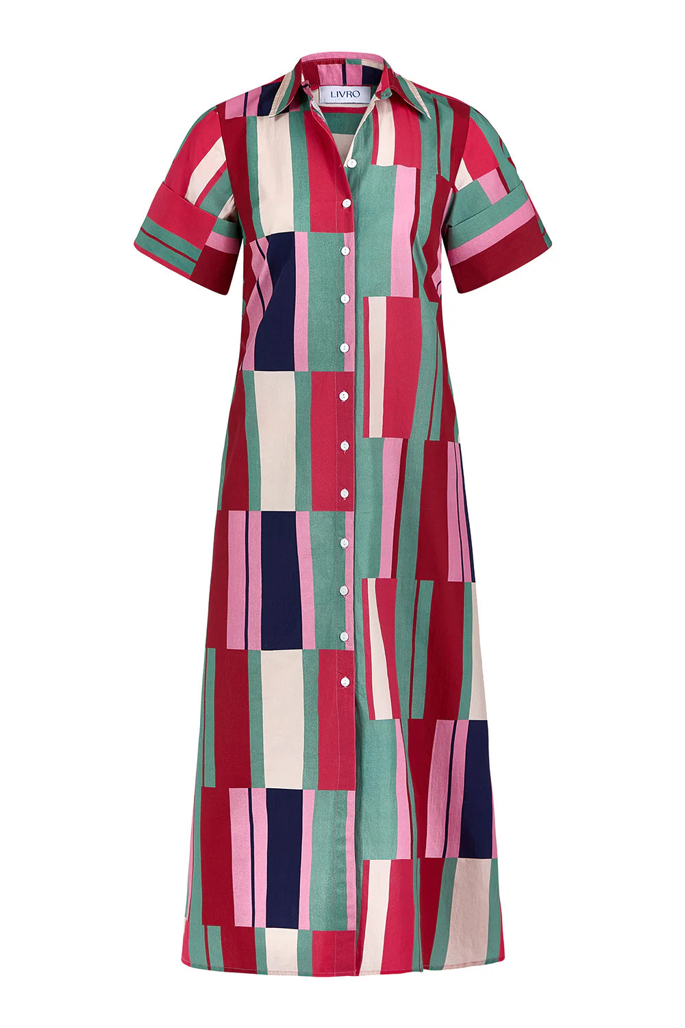 Gibbons Dress, Woodland Stripes