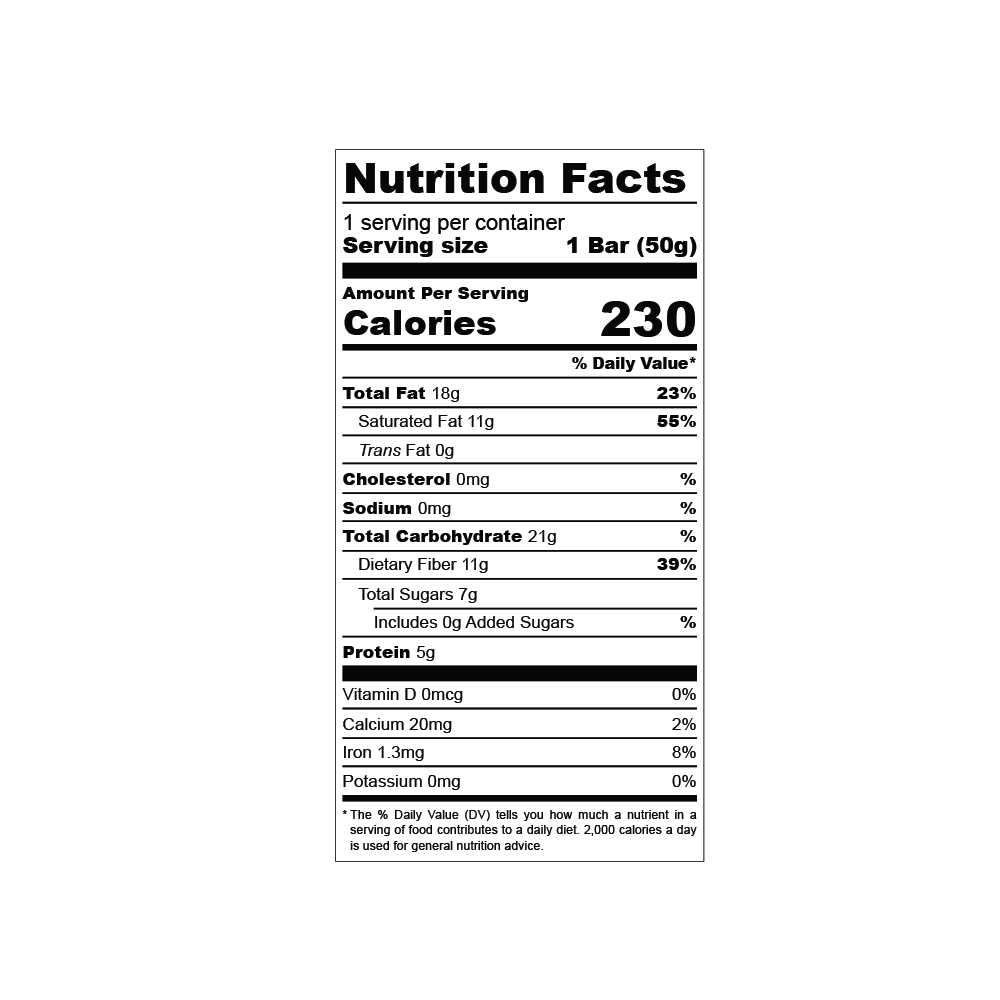 Date-Sweetened Dark Chocolate