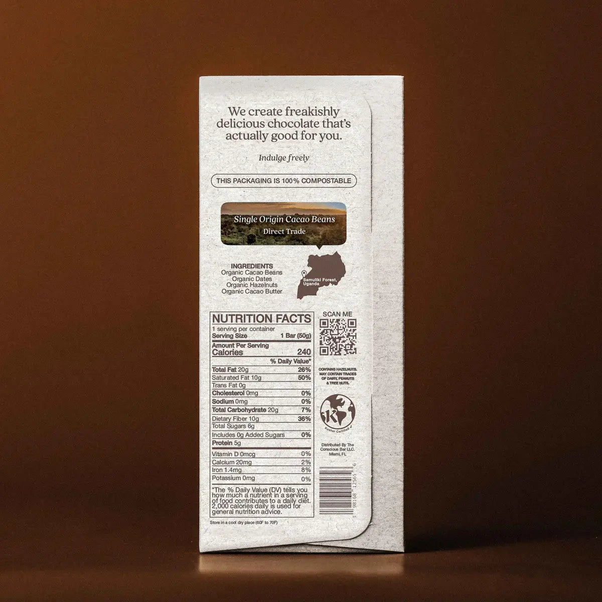 Date-Sweetened Chocolate, Hazelnut