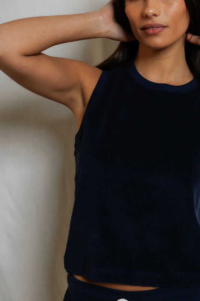esther tank, navy