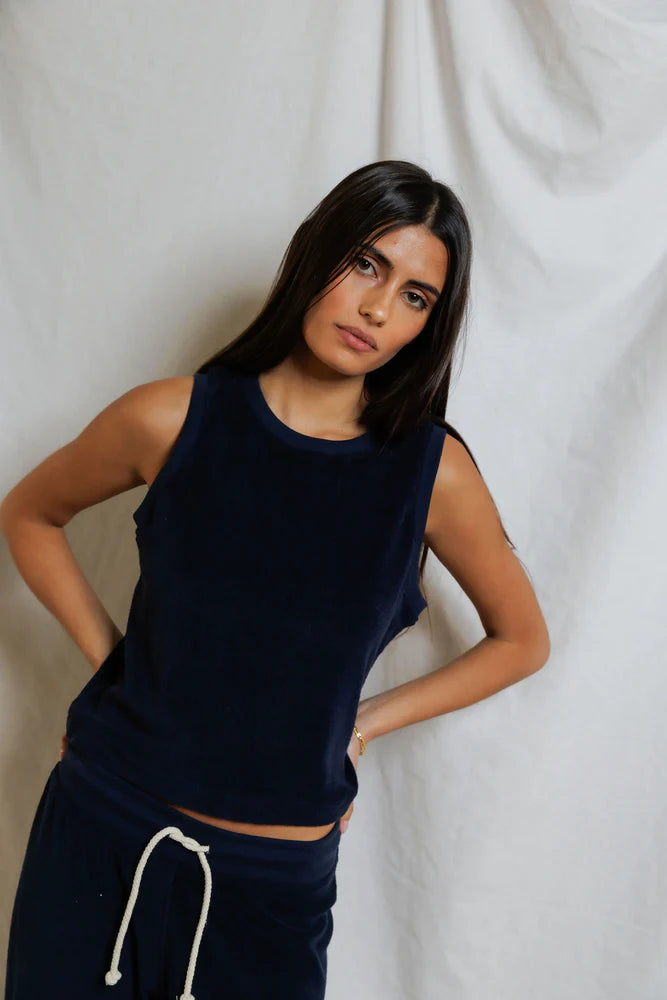 esther tank, navy