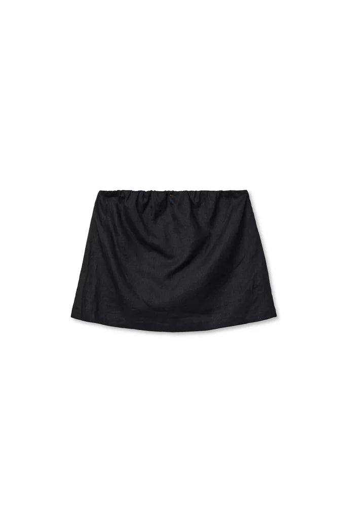 gianna tube top, true black