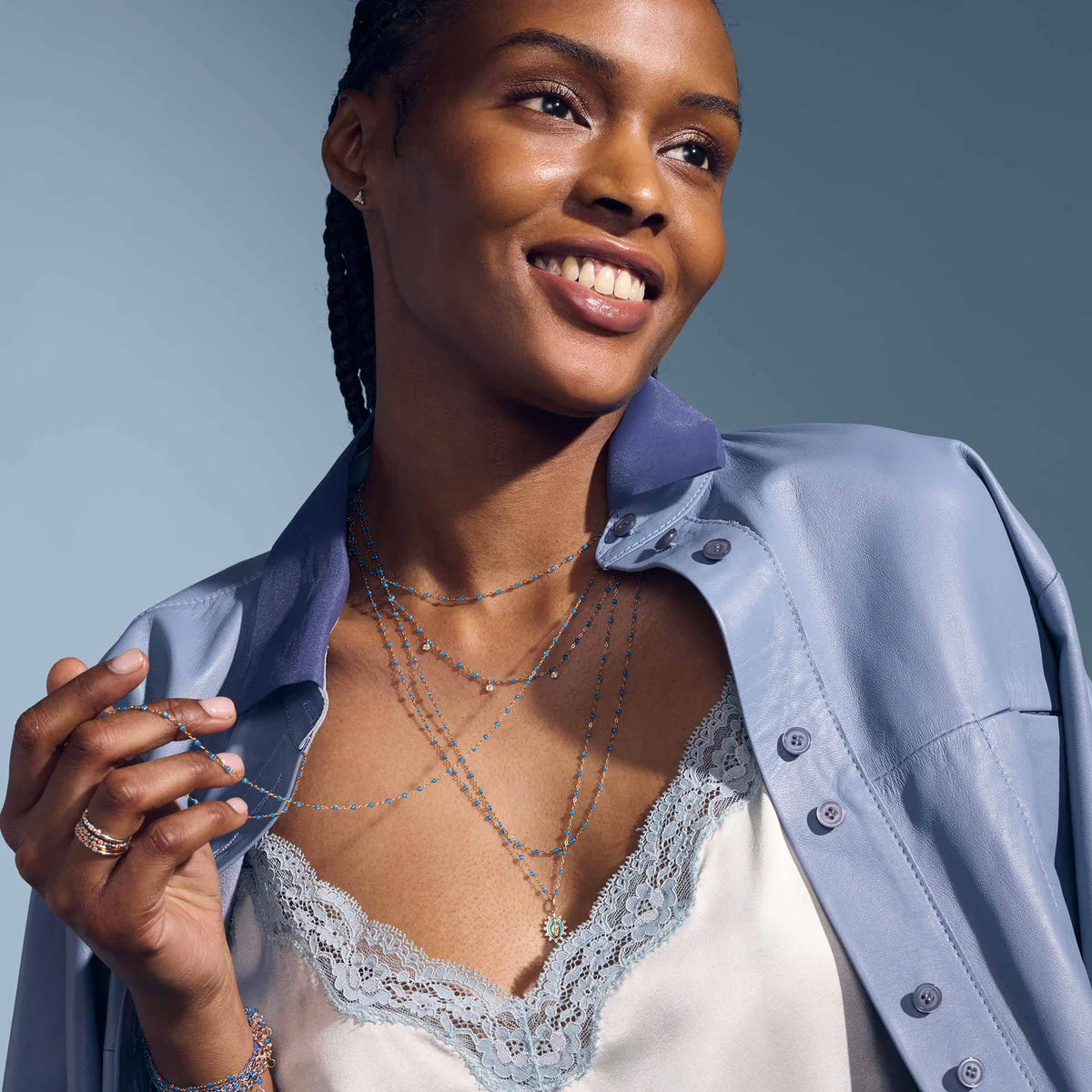 Classic Necklace in Azur
