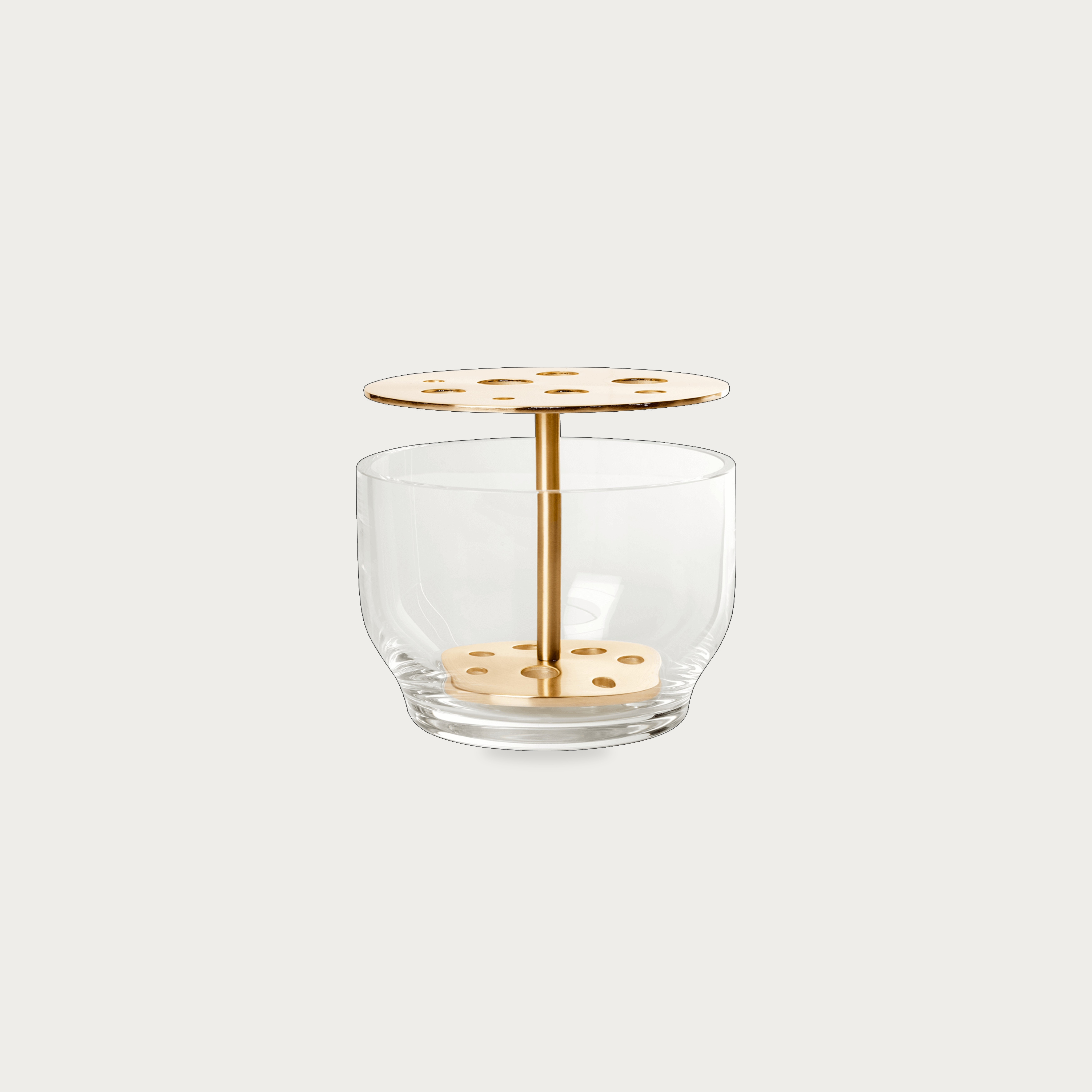 Ikebana Vase, Small — Brass Plated