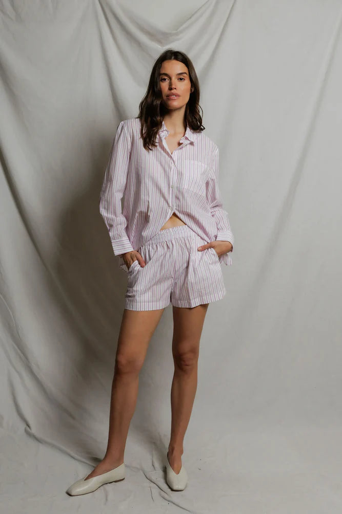 julie stripe shorts, ultraviolet