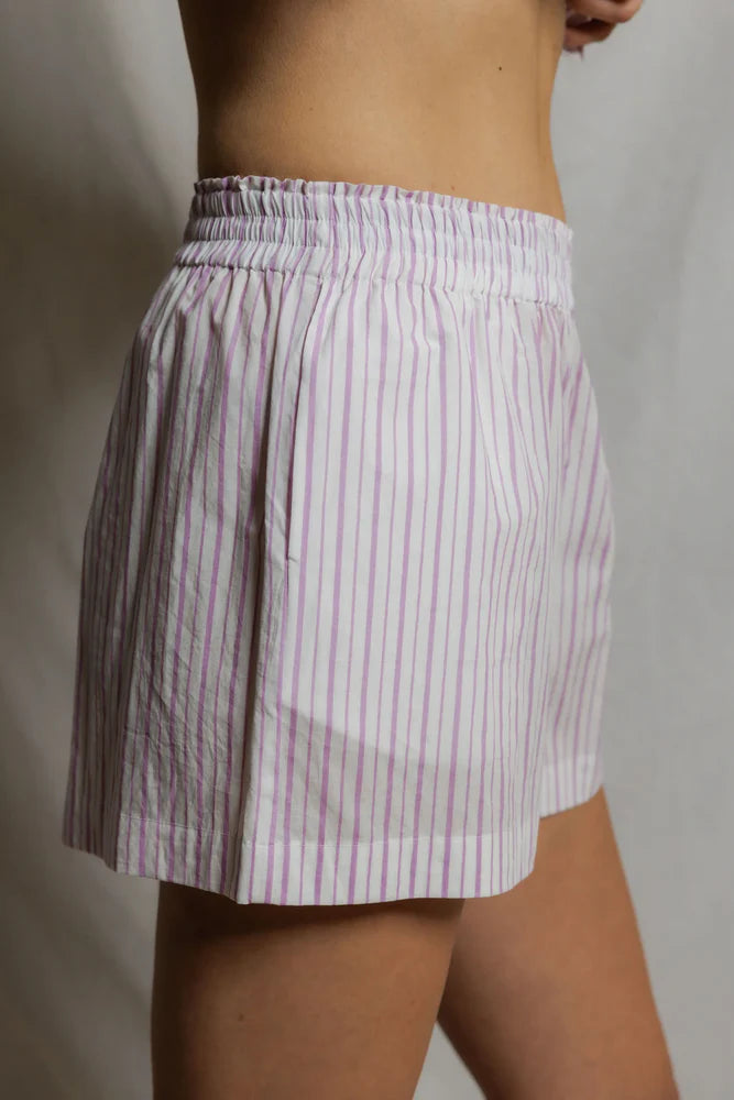 julie stripe shorts, ultraviolet