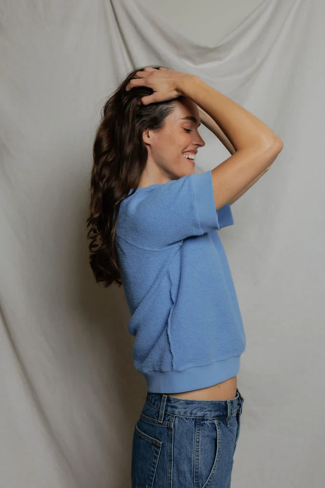 short sleeve ziggy, pacific blue