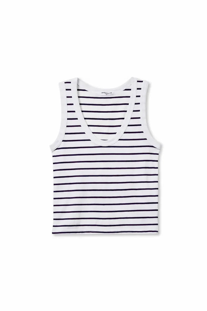khara stripe tank, ultraviolet