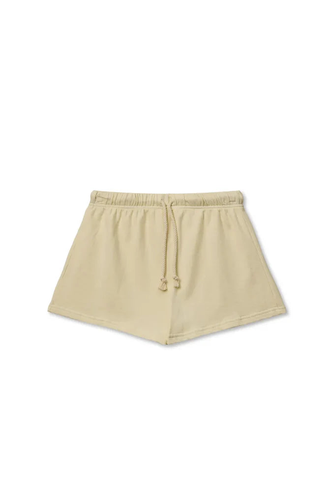 layla sweat short, custard