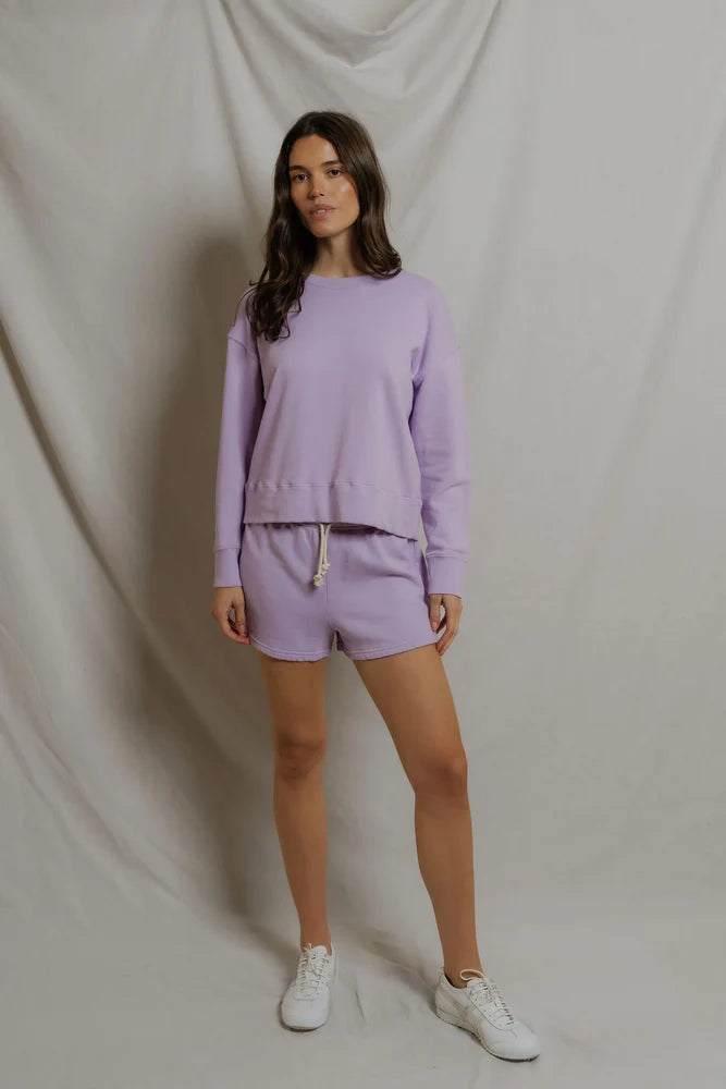 layla sweat short, ultraviolet