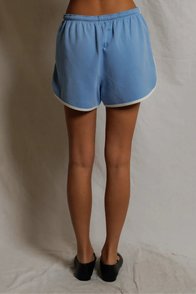 leo short, pacific blue bright ivory