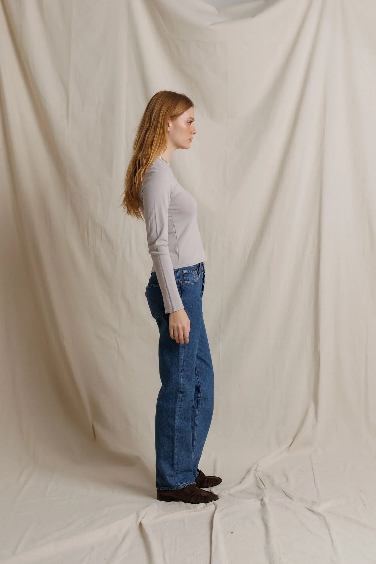 lisa long sleeve, cloud grey