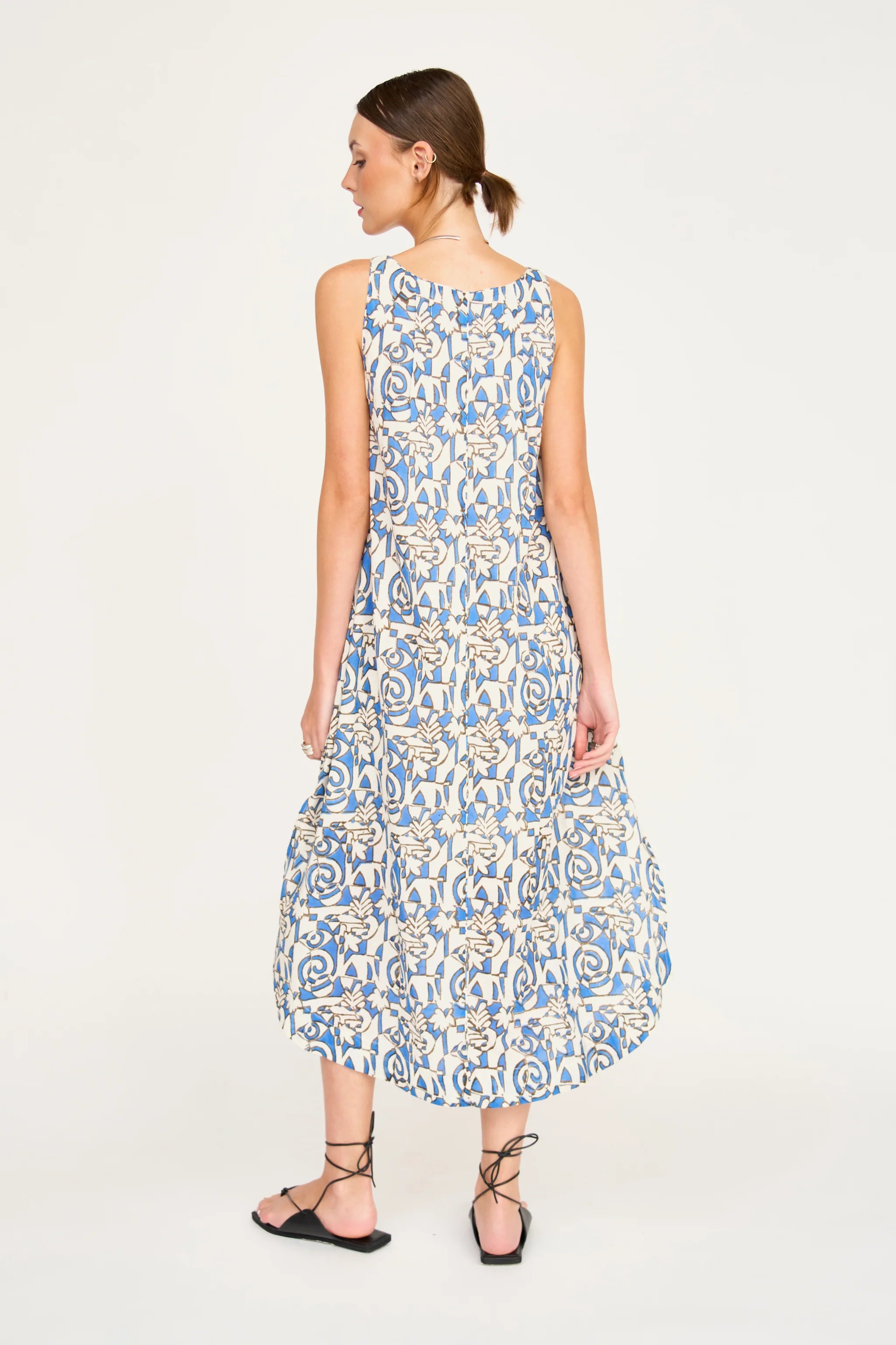 Cassis Dress, Blue Heka