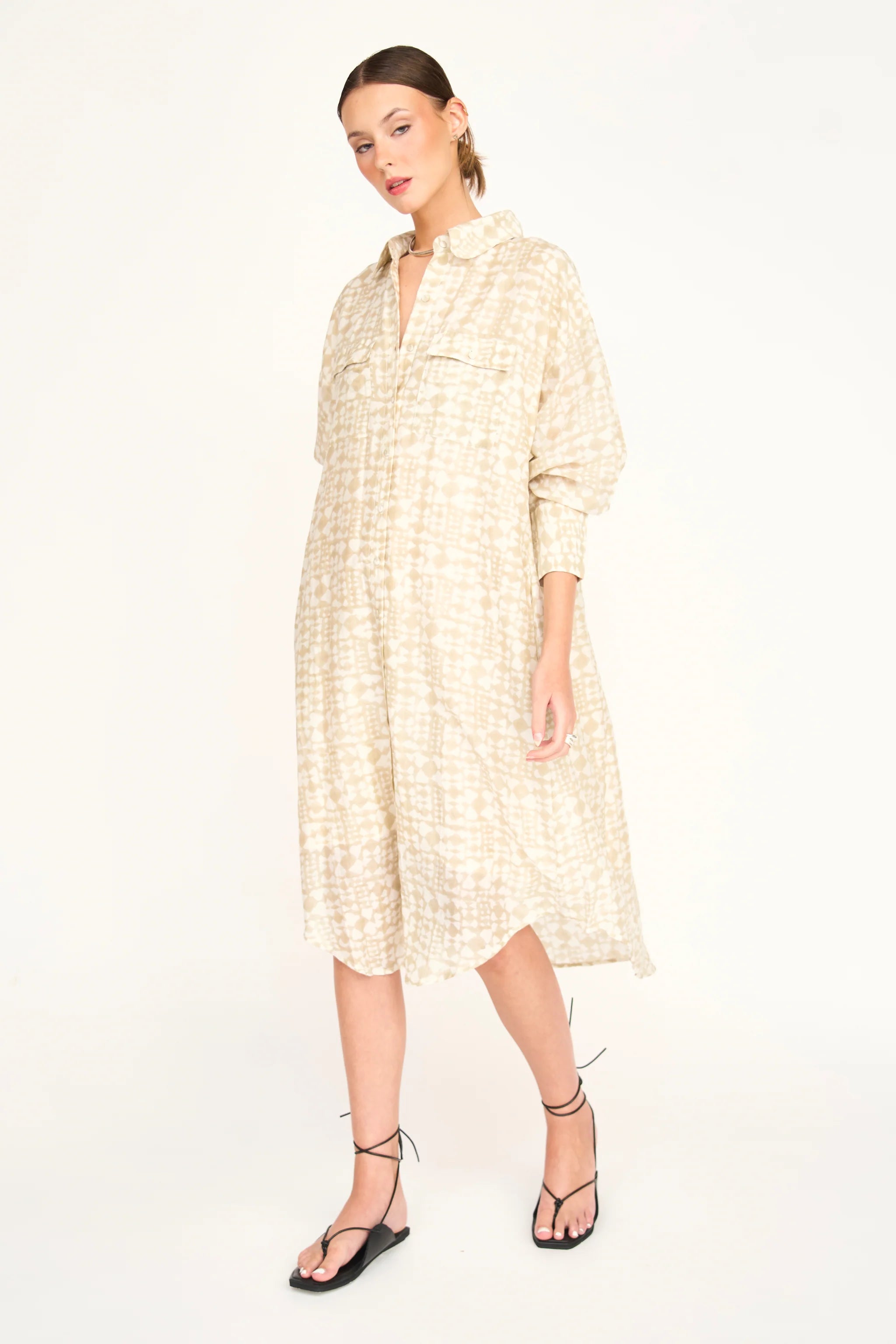 Kyoto House Dress, Sandcastle