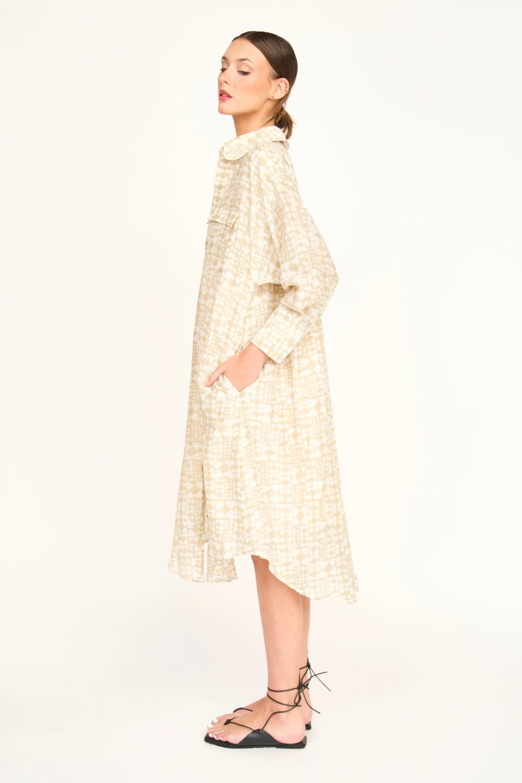 Kyoto House Dress, Sandcastle