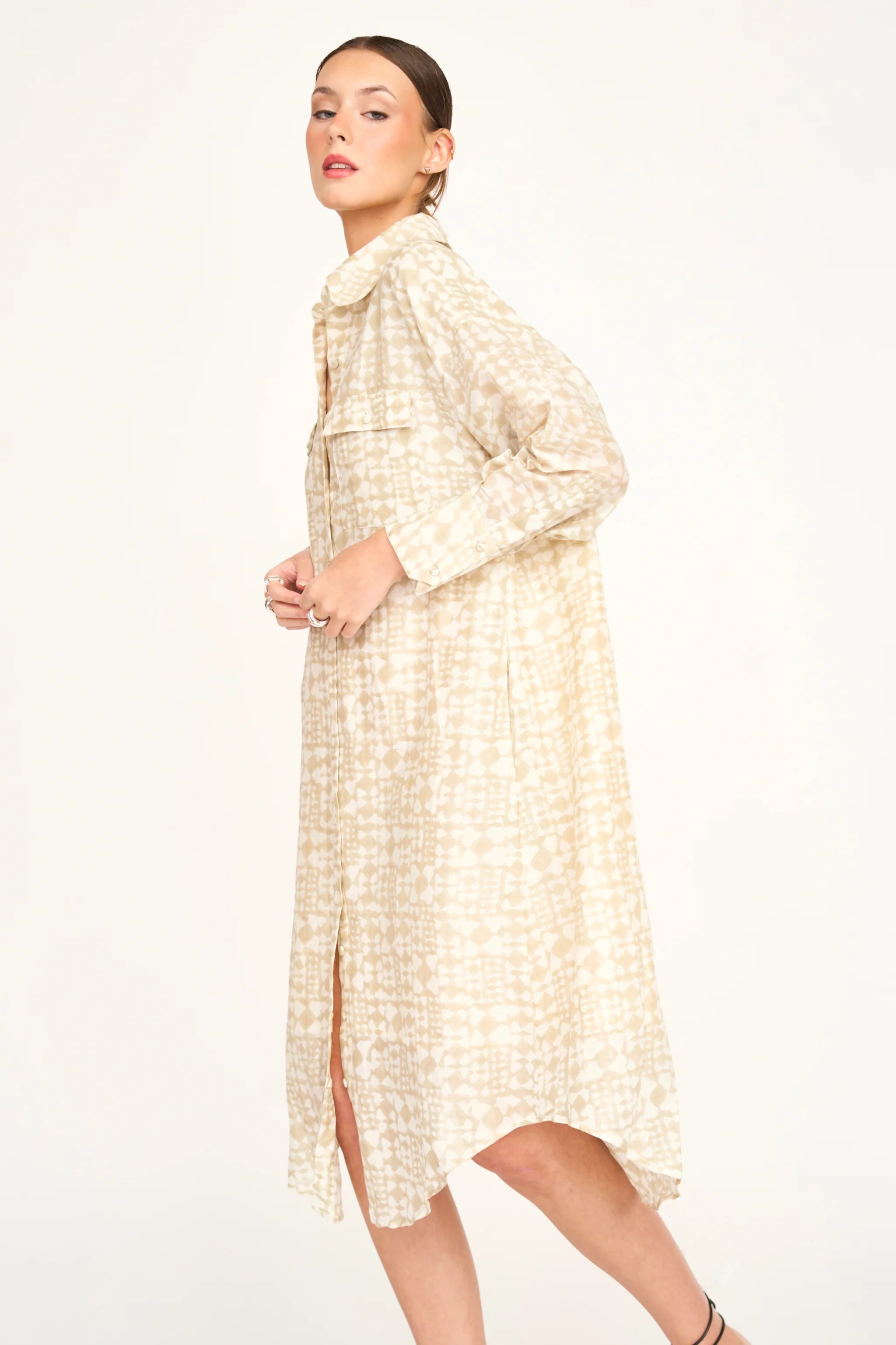 Kyoto House Dress, Sandcastle