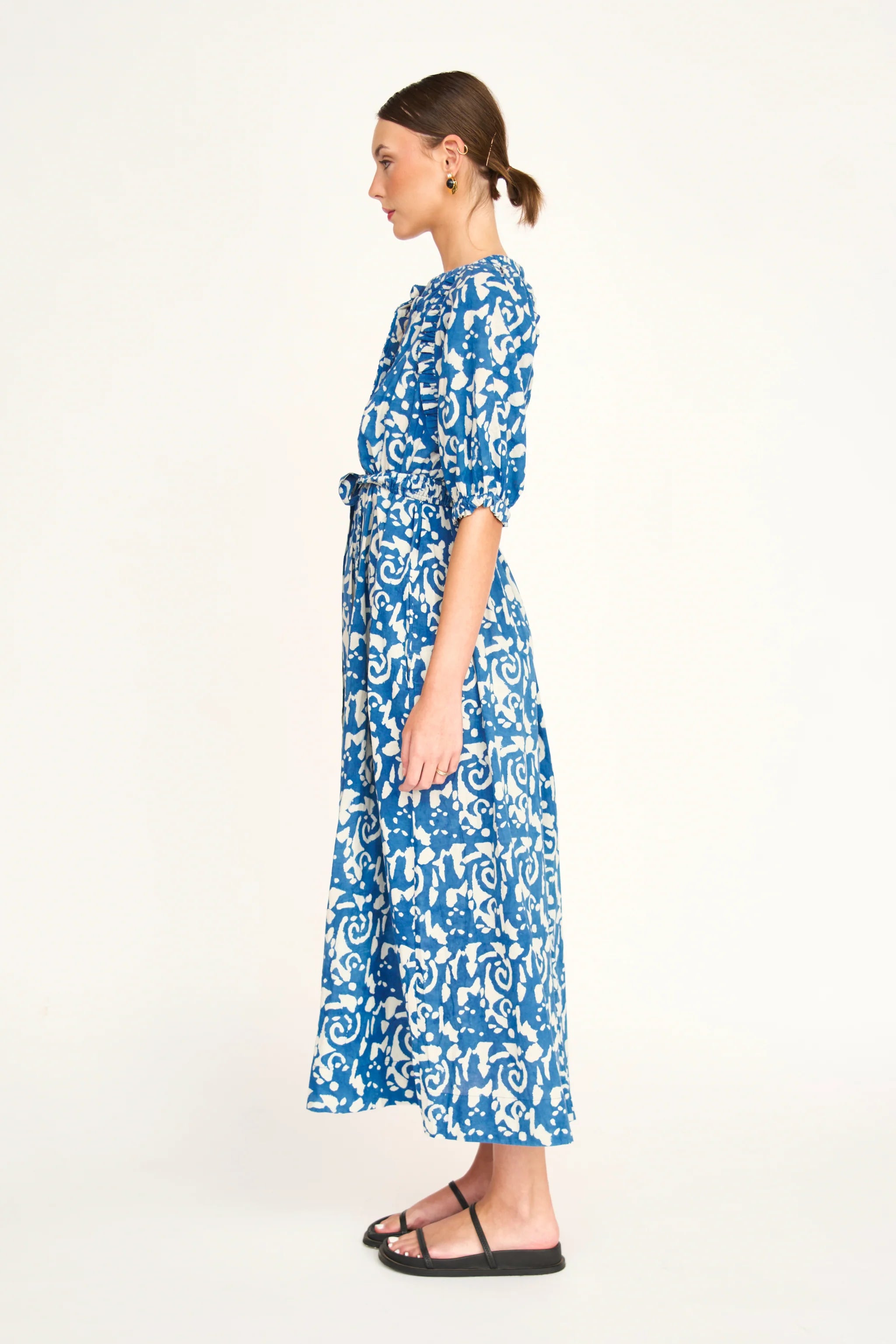 Somerset Dress, Indigo Heka