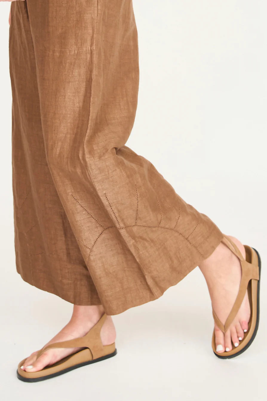 Mirth Pant, Brownie Linen