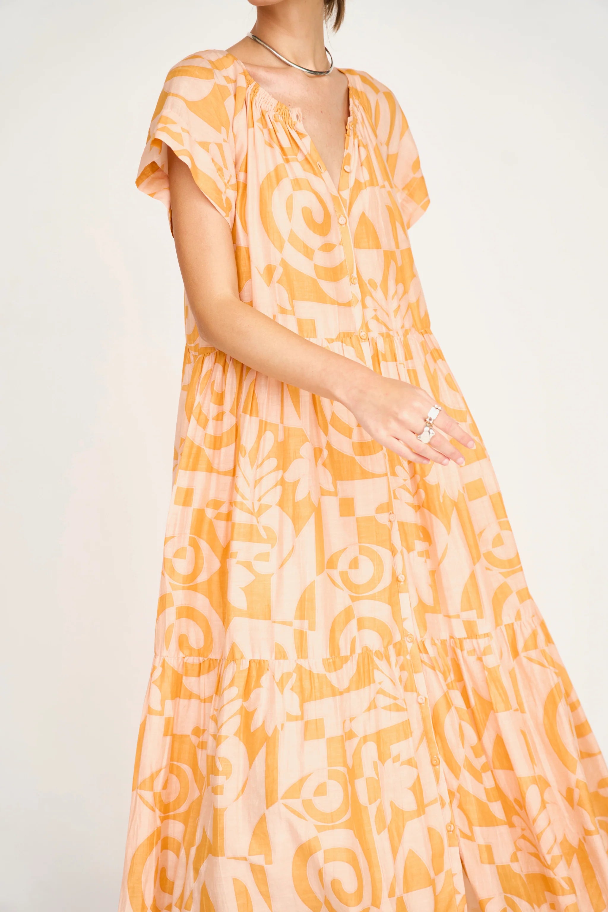 Vienna Maxi Dress, Orangesicle