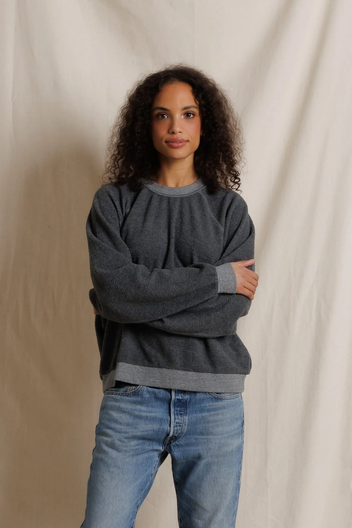 oversized ziggy, dark heather grey