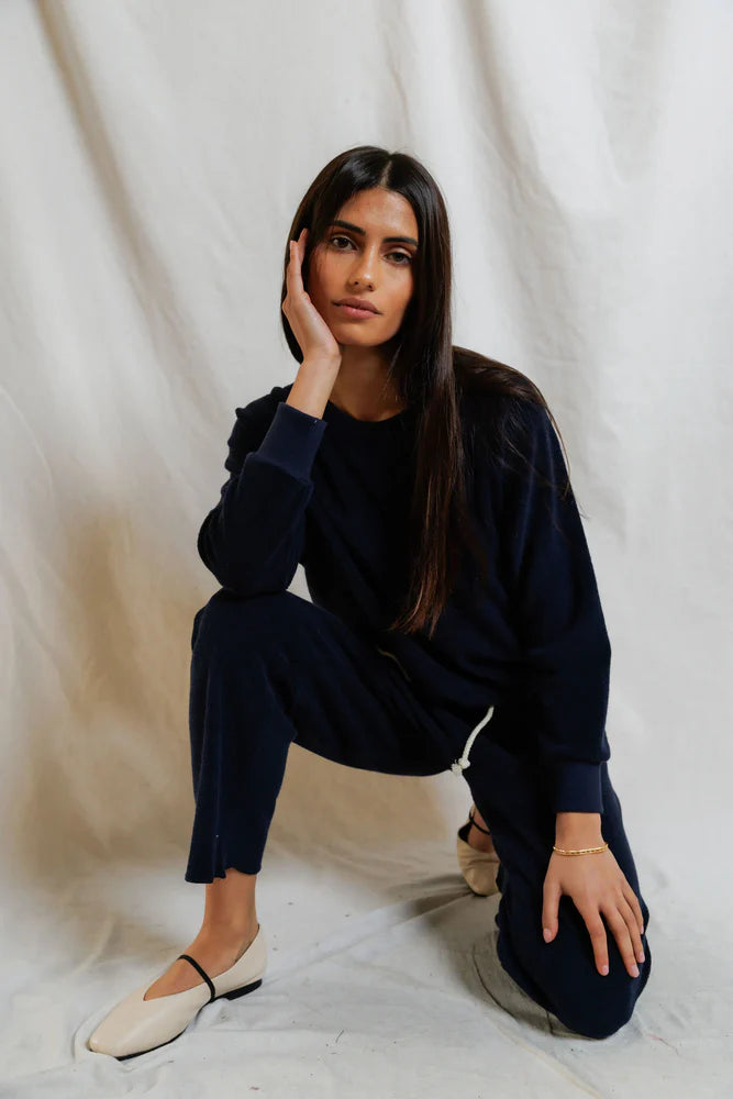 eliana capri pant, navy